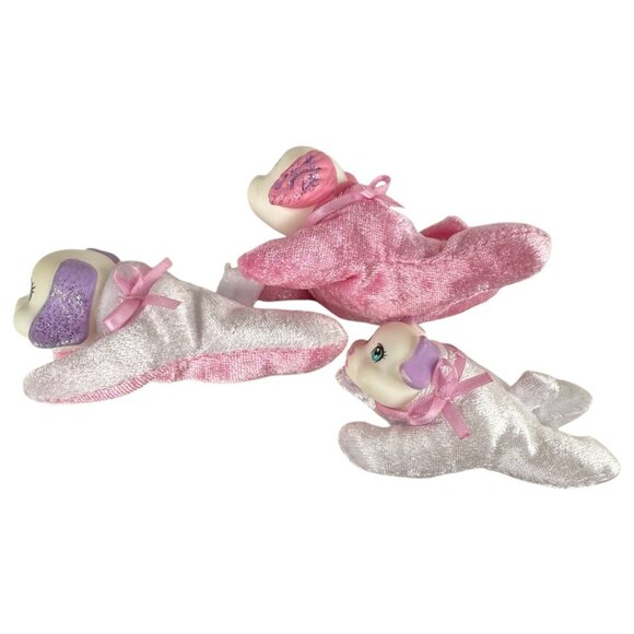 2018 Puppy Surprise Penny Rainbow Plush Glitter Dog With 3 Pink & White Puppies - Picture 9 of 12